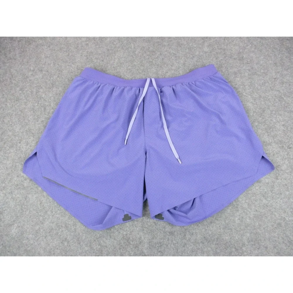 Lululemon Shorts Mens 2XL XXL Purple Fast Free Liner Running Pockets Reflective